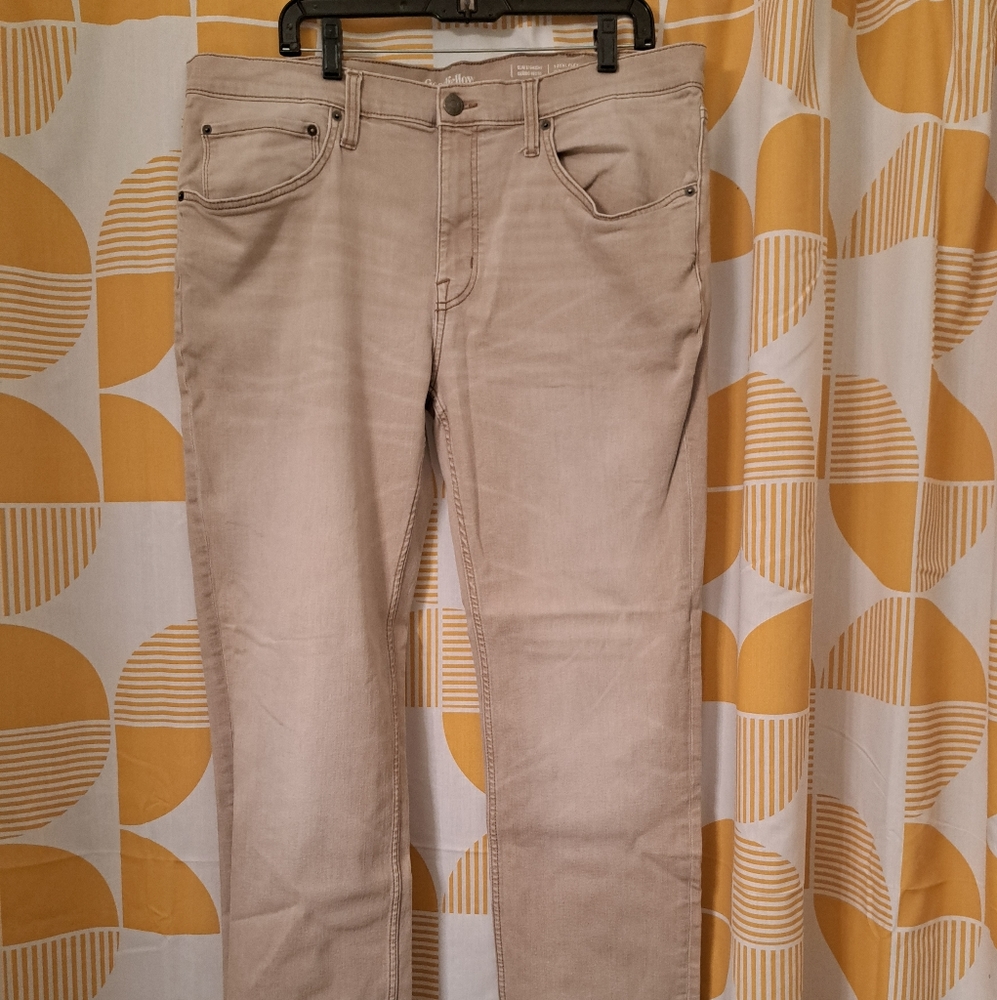 Mens Goodfellow & Co. Slim Straight Total Flex Jeans 40x32 Beige